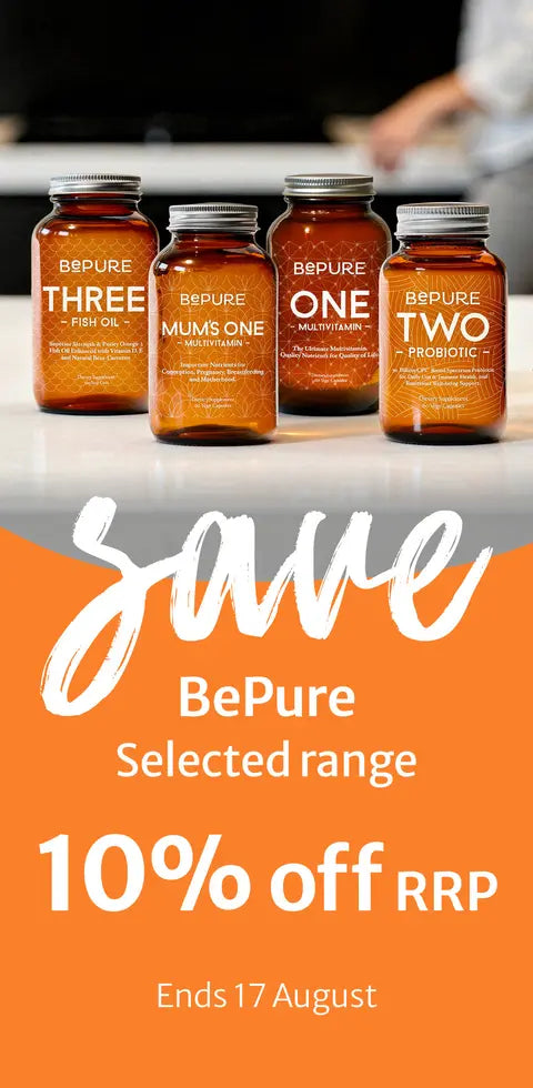 260804 BePure Save 10% off RRP on BePure One, Two, Three and Mum's One