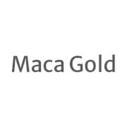 Text 'Maca Gold' on a white background.