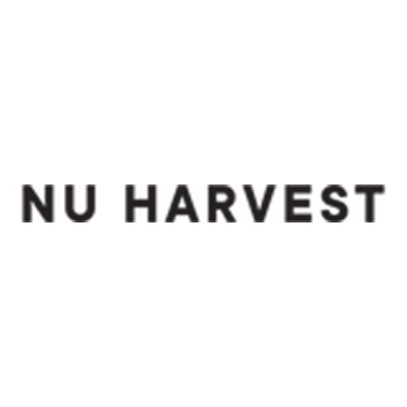 NU HARVEST logo on a white background