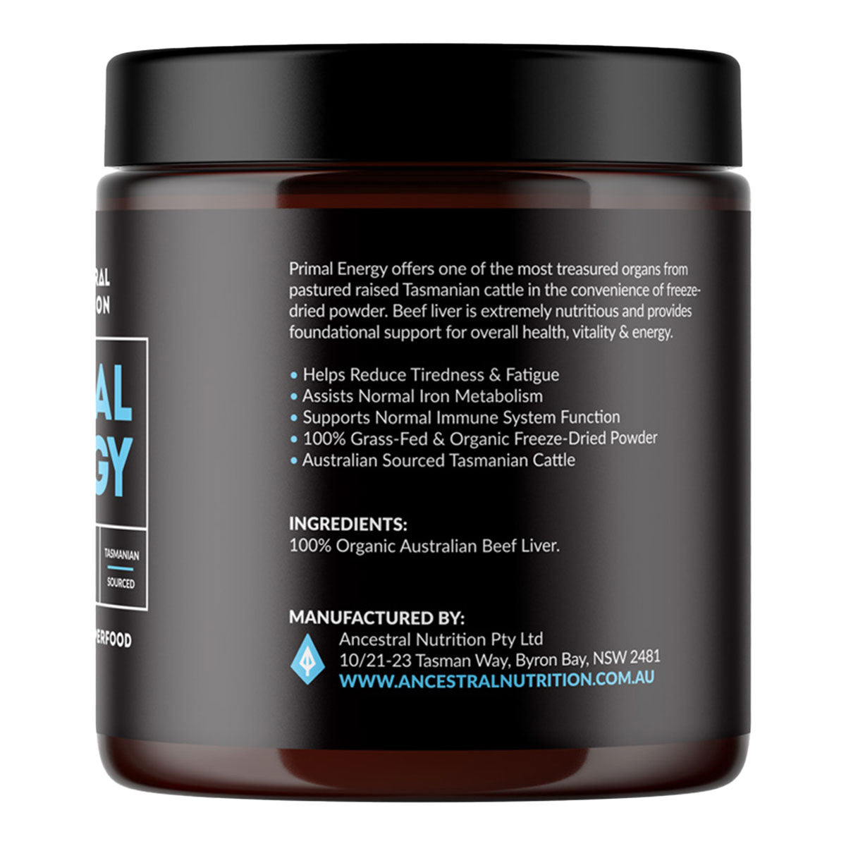 ANCESTRAL NUTRITION Primal Energy Powder 100% Grass Fed Beef Liver _3