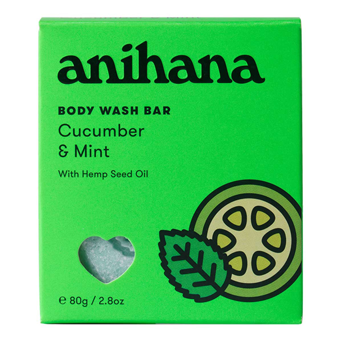 Anihana Body Wash Bar - Cucumber & Mint _1