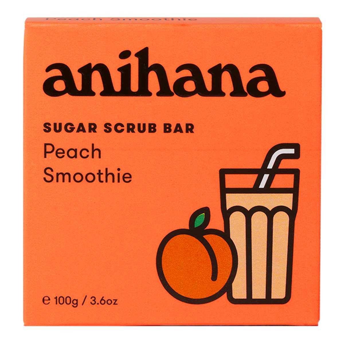 Anihana Sugar Scrub Bar - Peach Smoothie _1