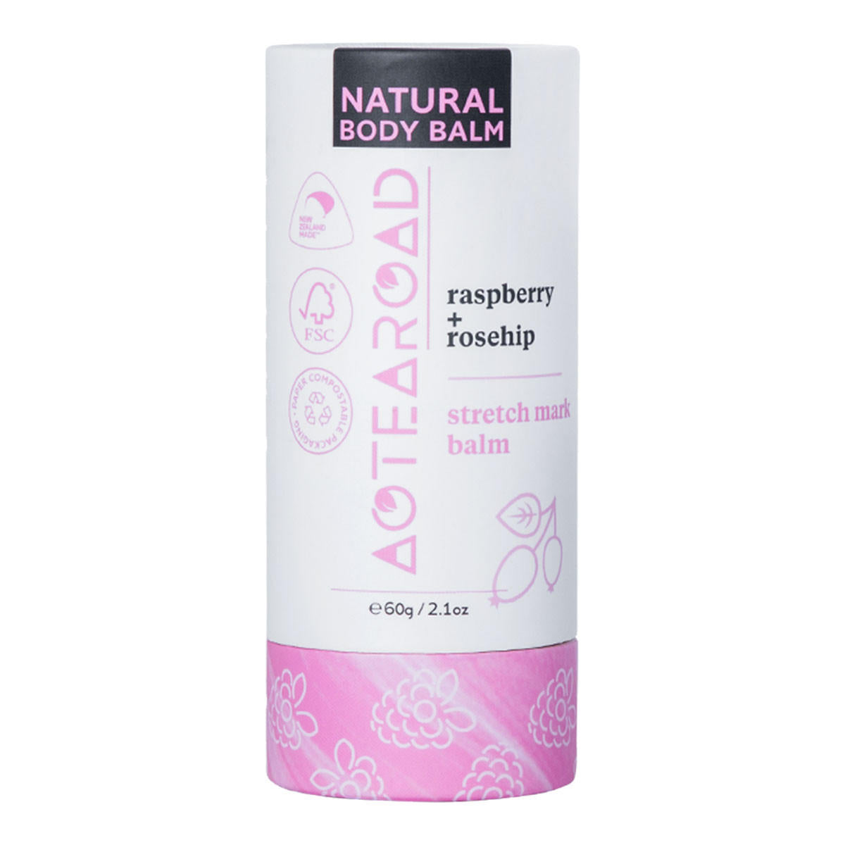 Aotearoad Natural Stretch Mark Balm Raspberry and Rosehip_1