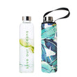 Glass Is Greener Bottle + Carry Cover - Banana Leaf Print