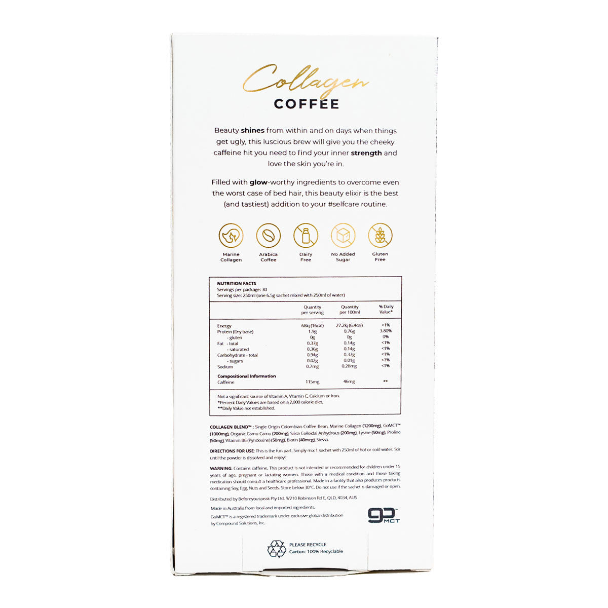 Beforeyouspeak Collagen Coffee Original _4