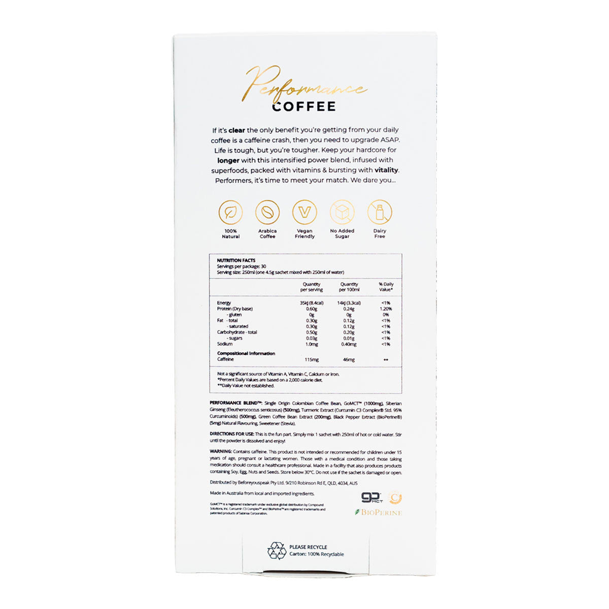 Beforeyouspeak Performance Coffee Assorted Flavours _2