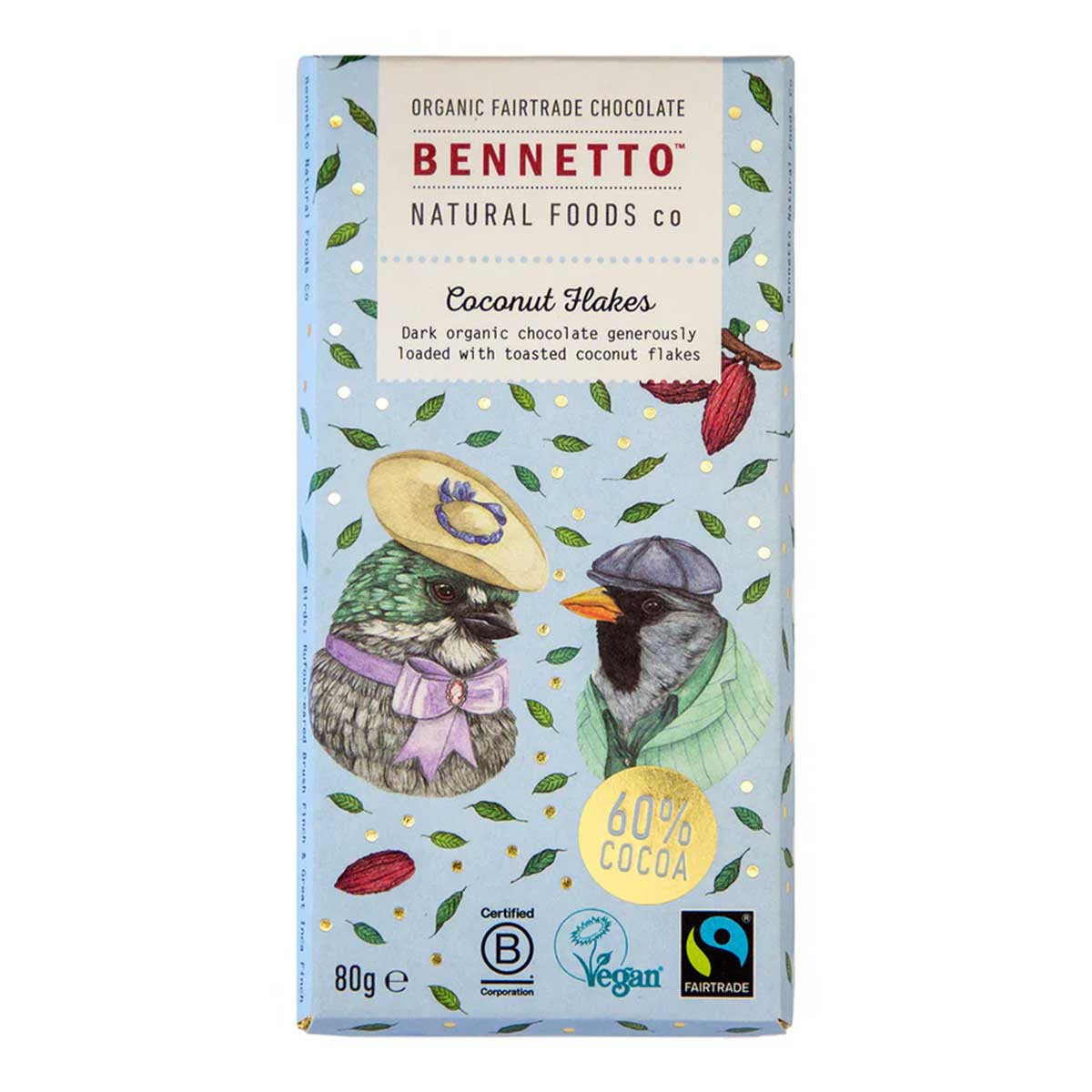Bennetto Coconut Flakes Dark Organic Chocolate _1