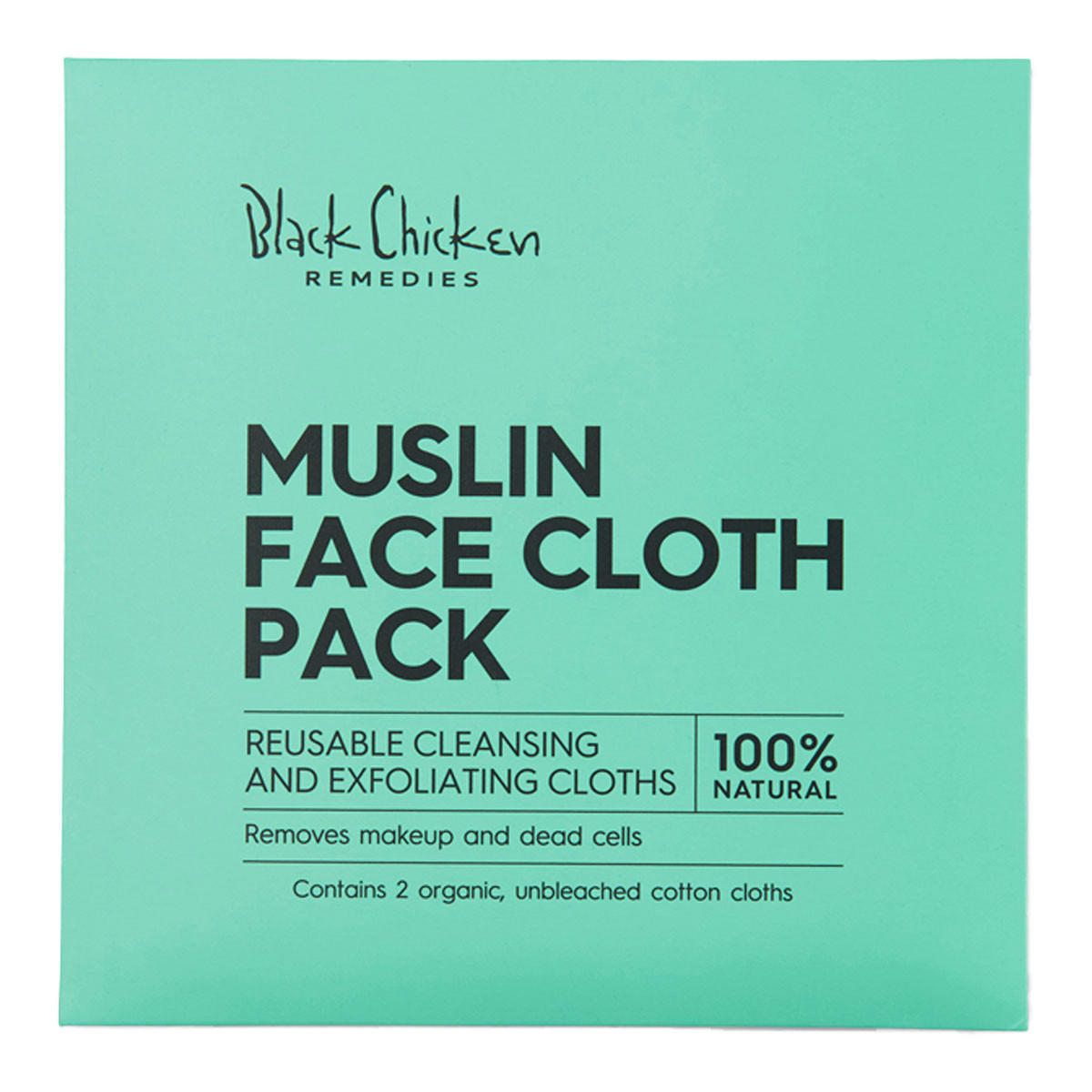 Black Chicken Remedies Muslin Face Cloth Pack_2