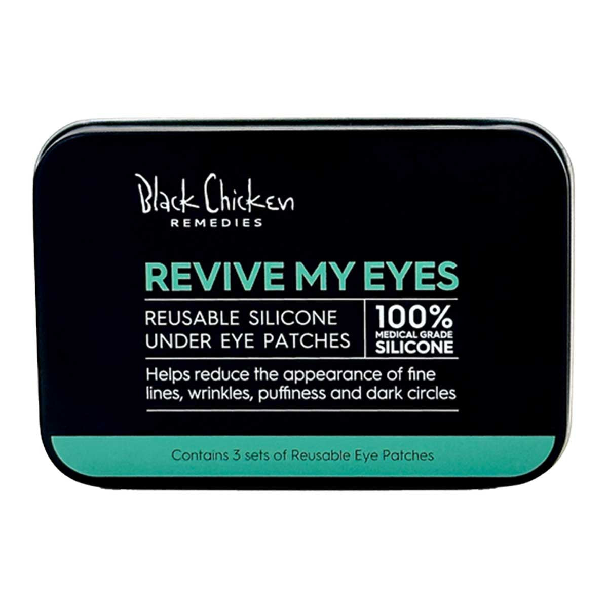 Black Chicken Remedies Revive My Eyes - Reusable Silicone Under Eye Patches _1