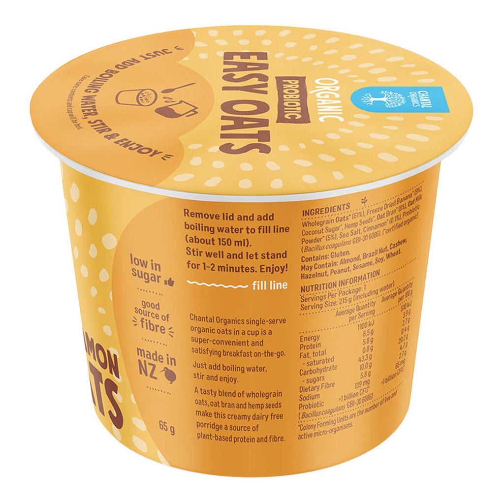 Chantal Organics Banana & Cinnamon Easy Oats _2