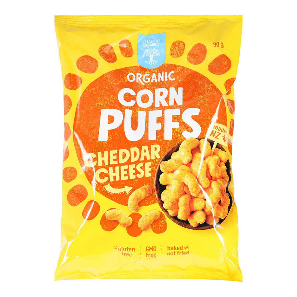 Chantal Organics Organic Corn Puffs Cheddar Cheese _1