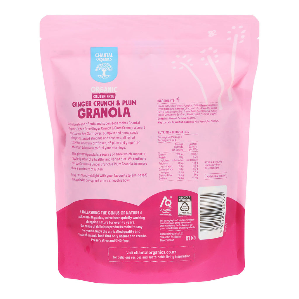 Chantal Organics Organic Ginger Crunch & Plum Granola _2