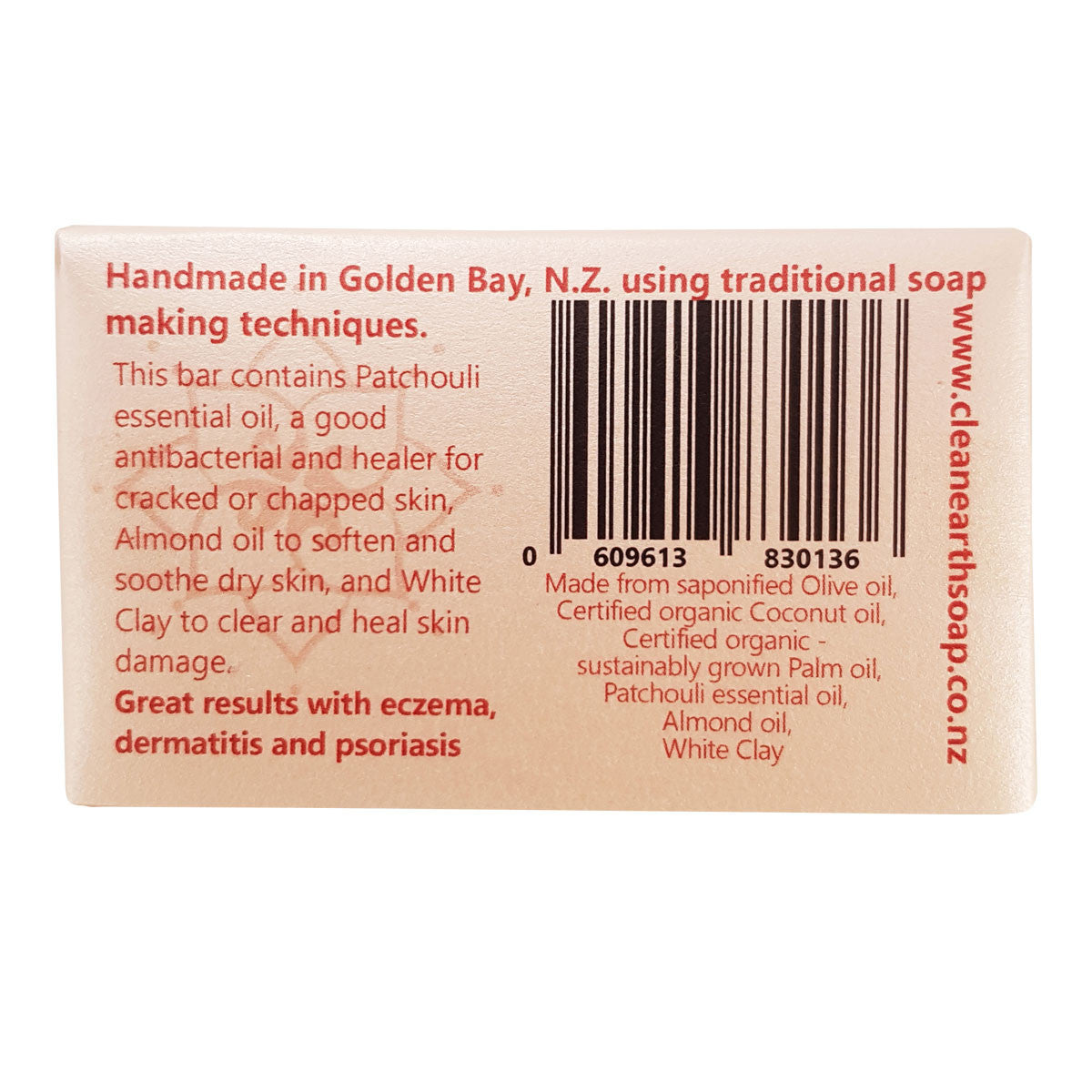 Clean Earth Soap Patchouli, Almond and Clay Bar_2