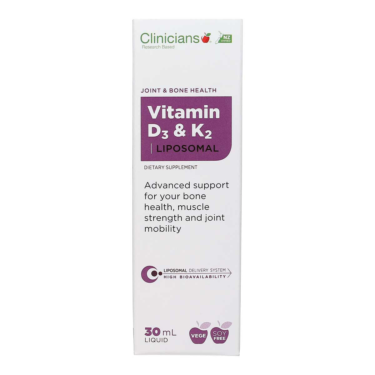 Clinicians Vitamin D3 & K2 Liposomal _1