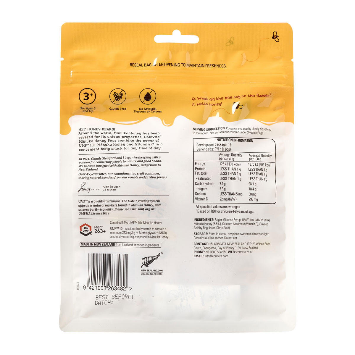 Comvita Soothing Manuka Honey Pops Variety Pack_2