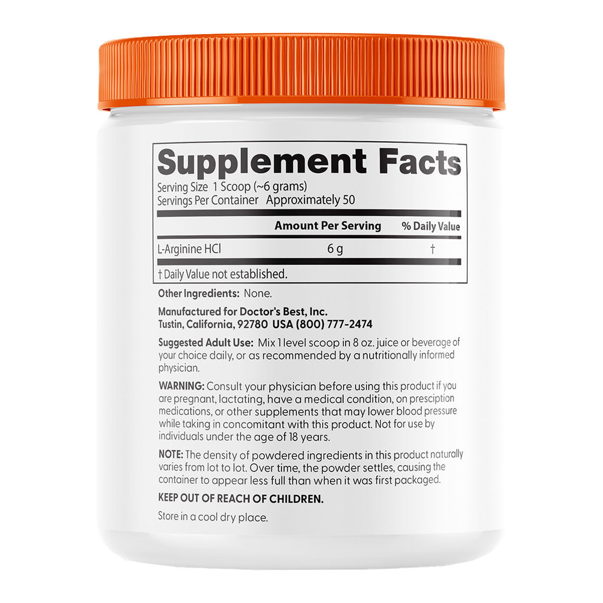 Doctor's Best Pure L-Arginine Powder _3