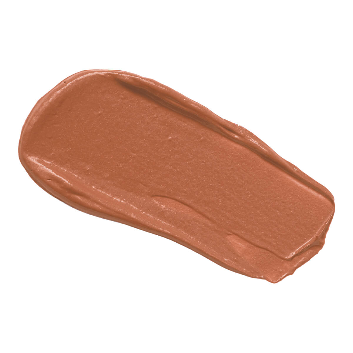 Brown makeup swatch on a white background.