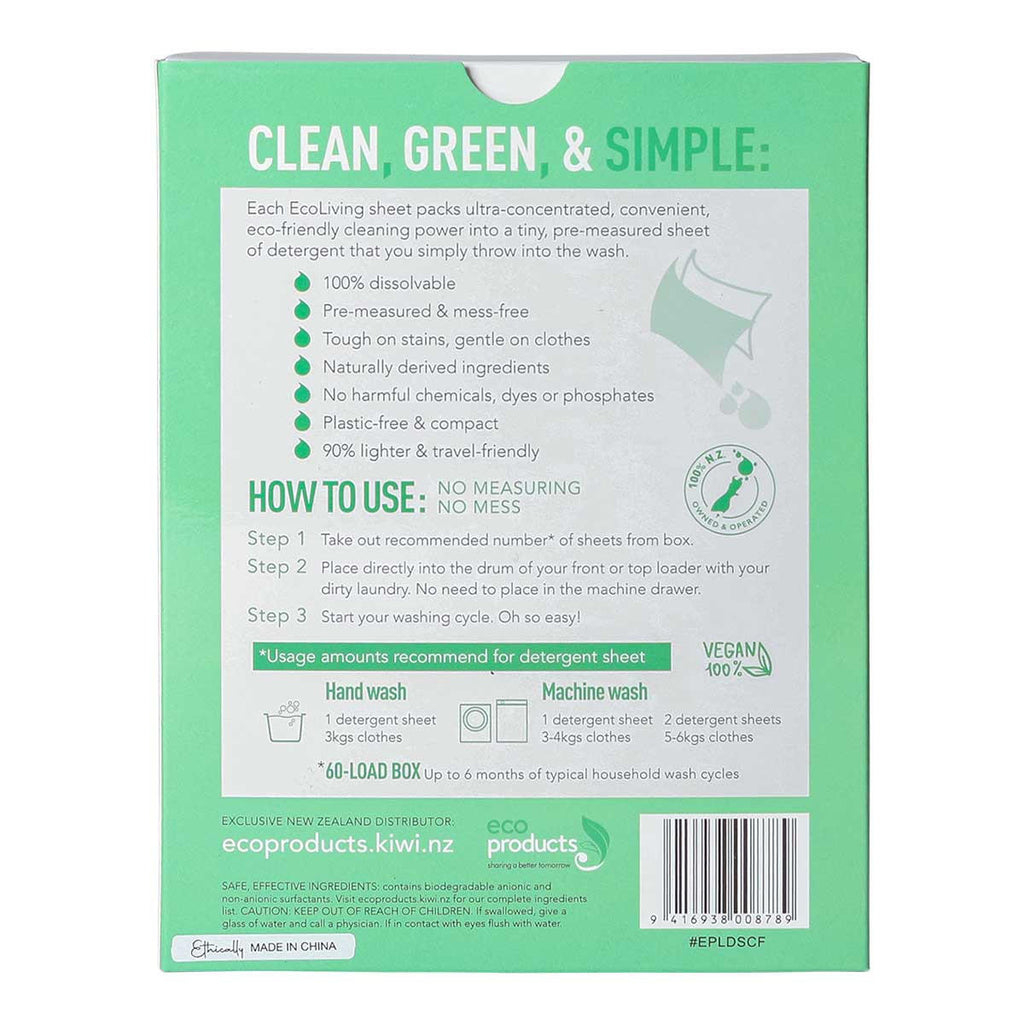EcoLiving Laundry Detergent Sheets - Classic_2