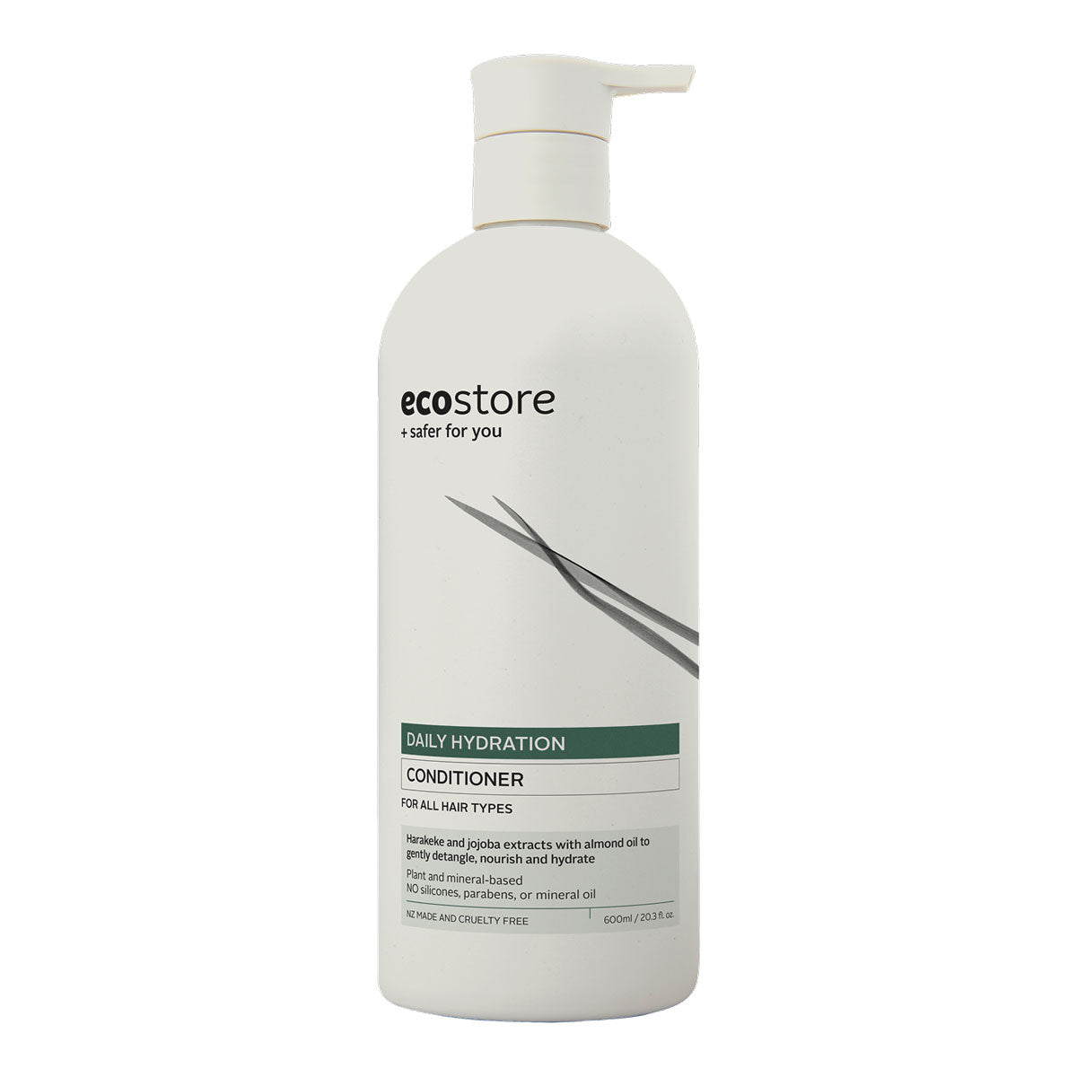 ecostore daily hydration conditioner in a 600ml pump bottle.