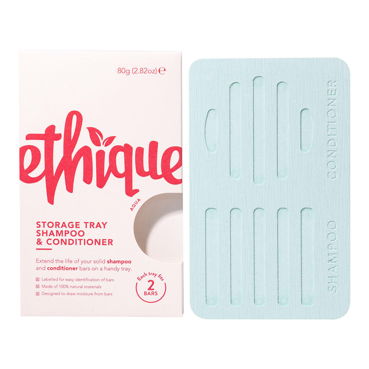 Ethique Storage Tray Shampoo and Conditioner - Aqua_1