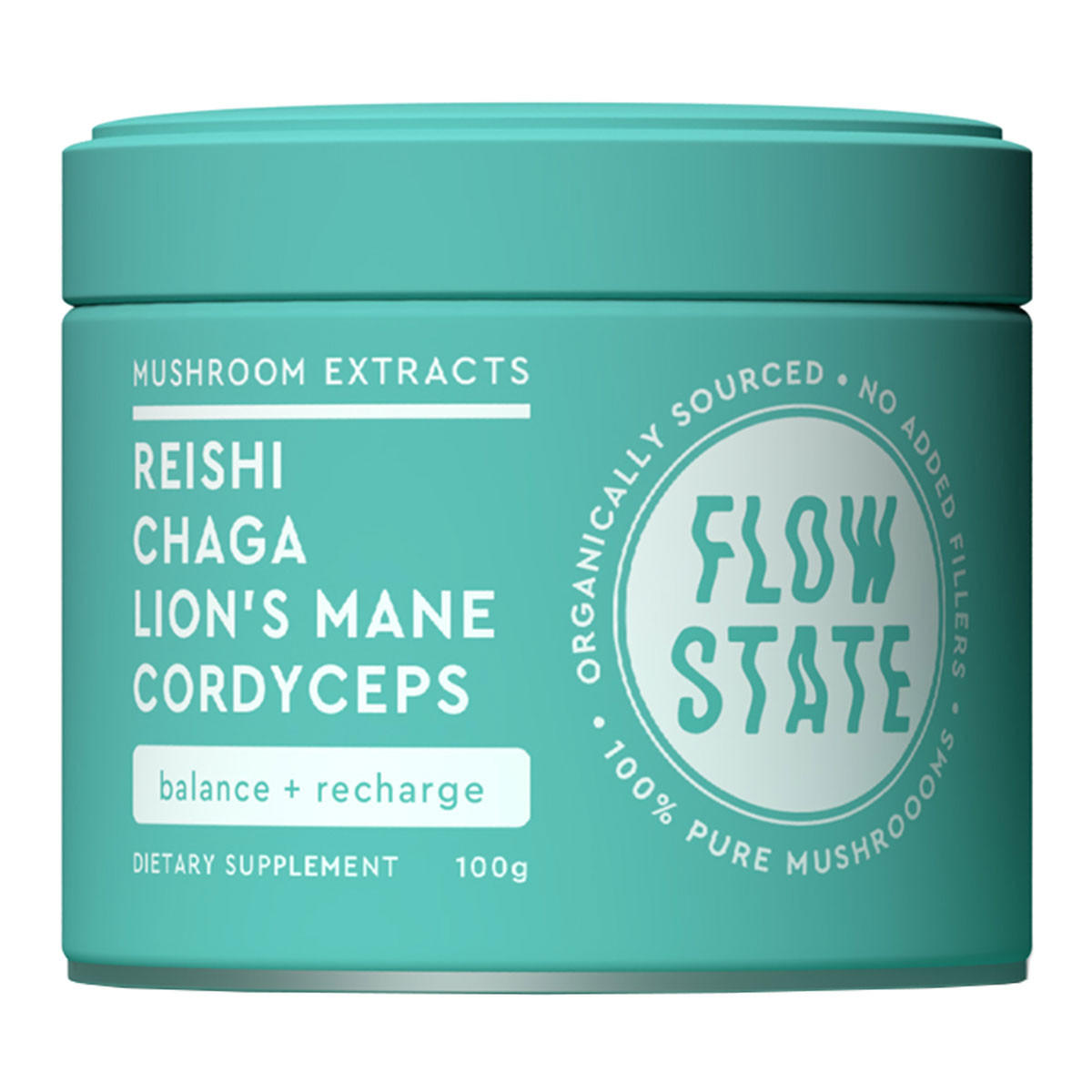 FLOW STATE Reishi Chaga Lions Mane Cordyceps - Four Blend_1