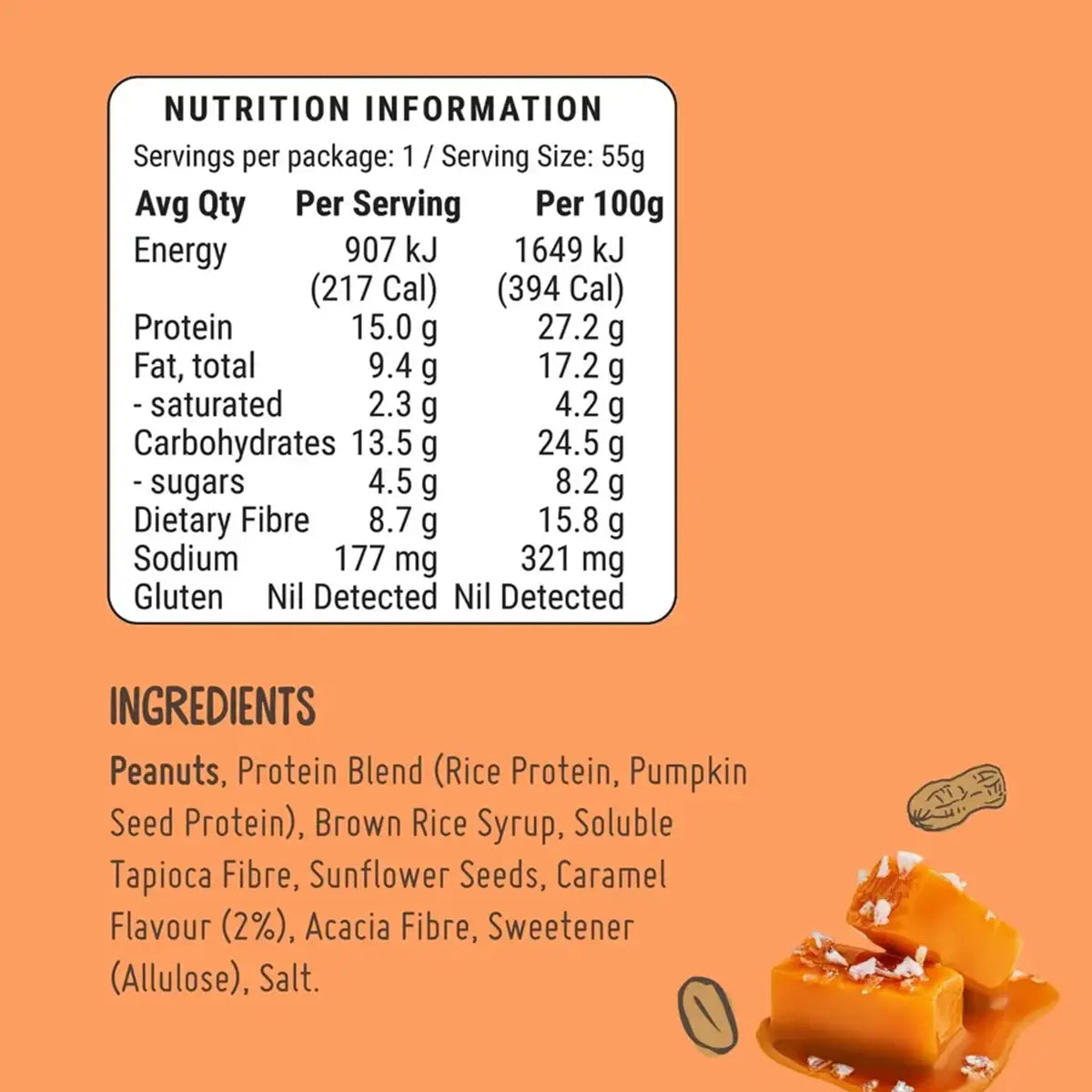 Elevate Salted Caramel Protein Bar