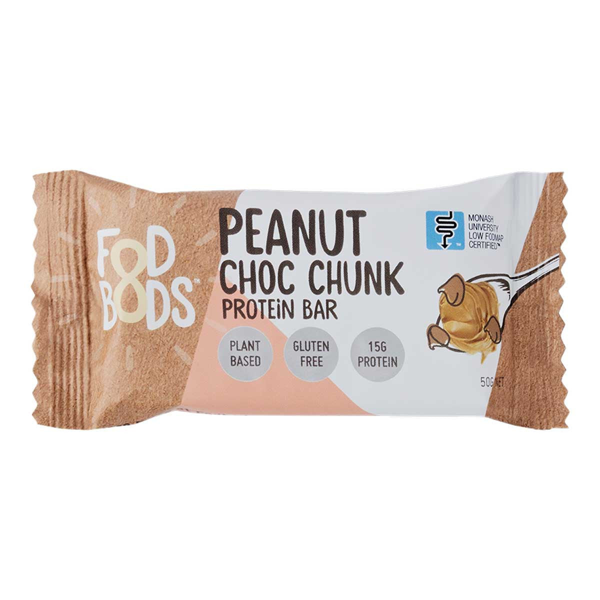 FODBODS Peanut Choc Chunk Protein Bar _1
