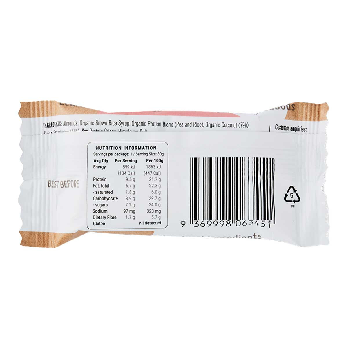 FODBODS Raspberry Coconut Protein Bar _2