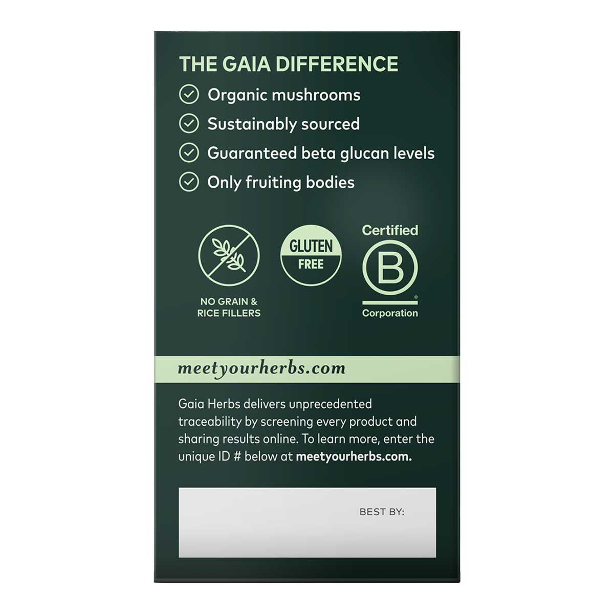 Gaia Herbs Reishi Mushroom Longevity Support _4