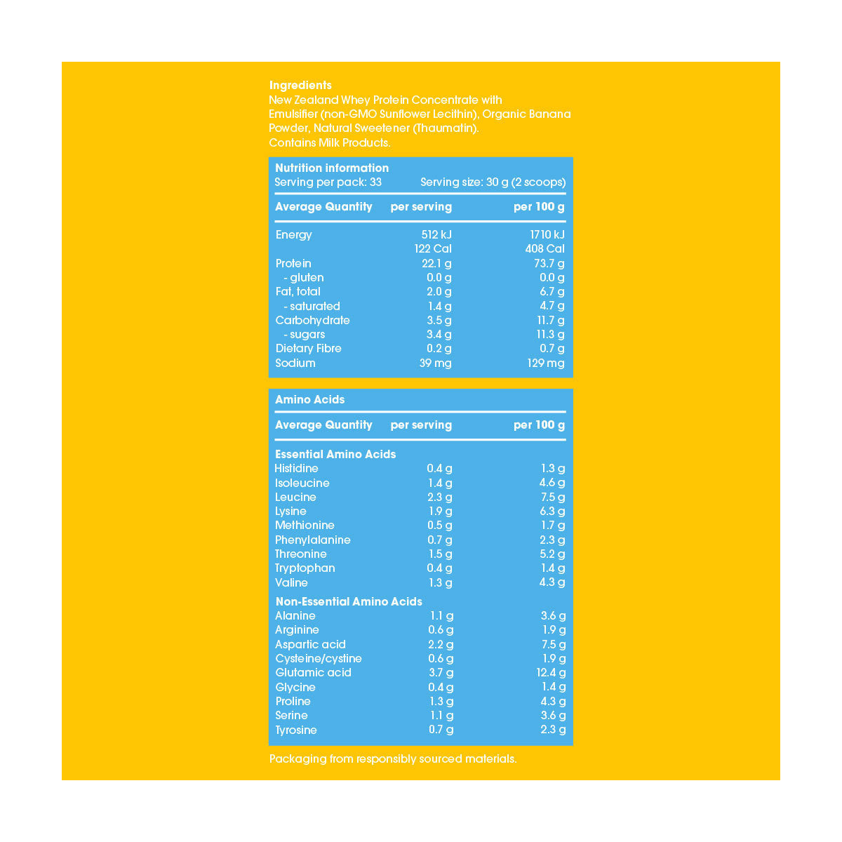 Go Good New Zealand Whey Protein Organic Banana_2