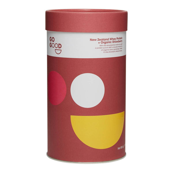 New Zealand Whey Protein + Organic Strawberry