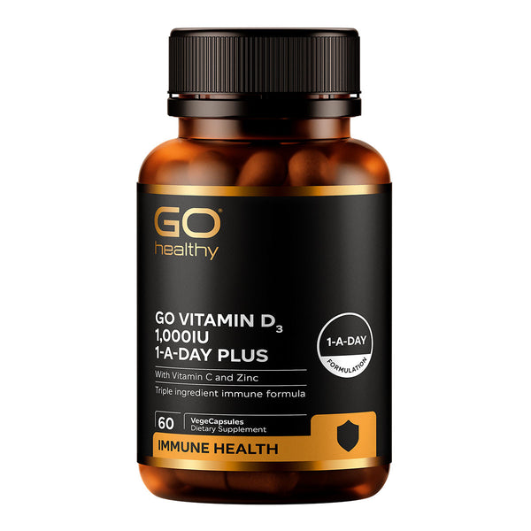 Go Vitamin D3 1,000IU 1-A-Day Plus with Vitamin C & Zinc