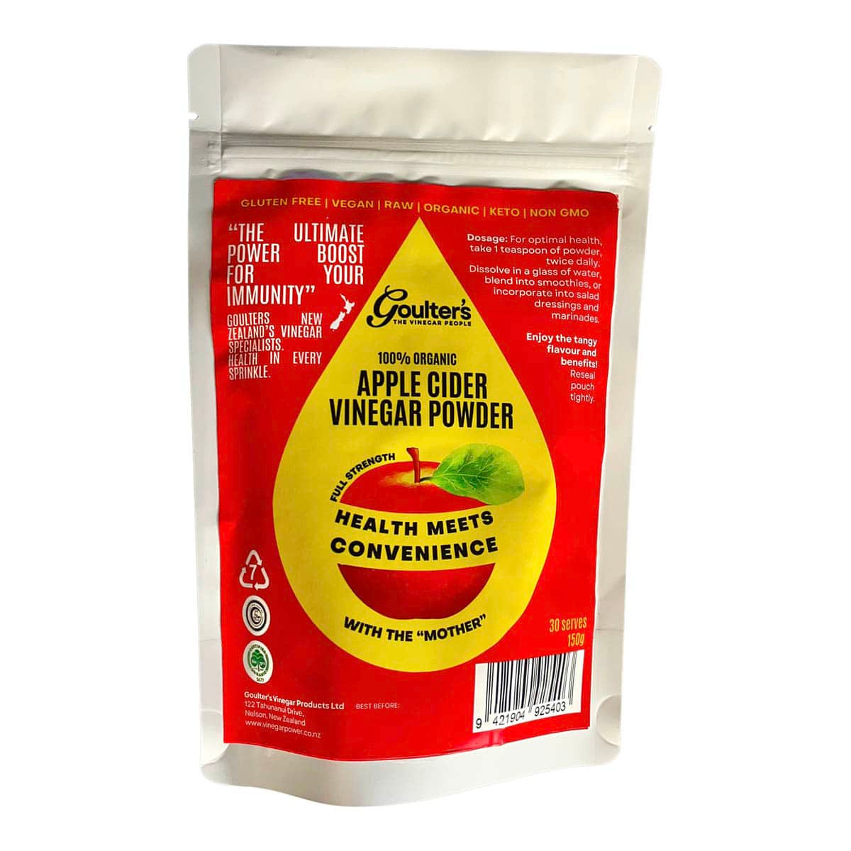 Goulter's Vinegar Products 100% Organic Apple Cider Vinegar Powder _1