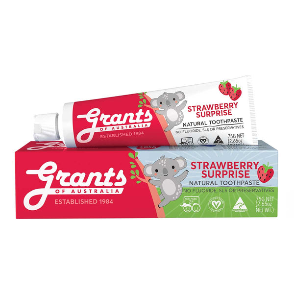 Strawberry Surprise Kids Natural Toothpaste - Fluoride Free
