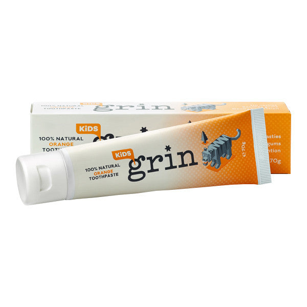 Grin Kids 100percent Natural Orange Toothpaste_1