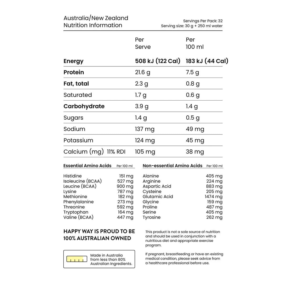 Whey Protein Powder Vanilla