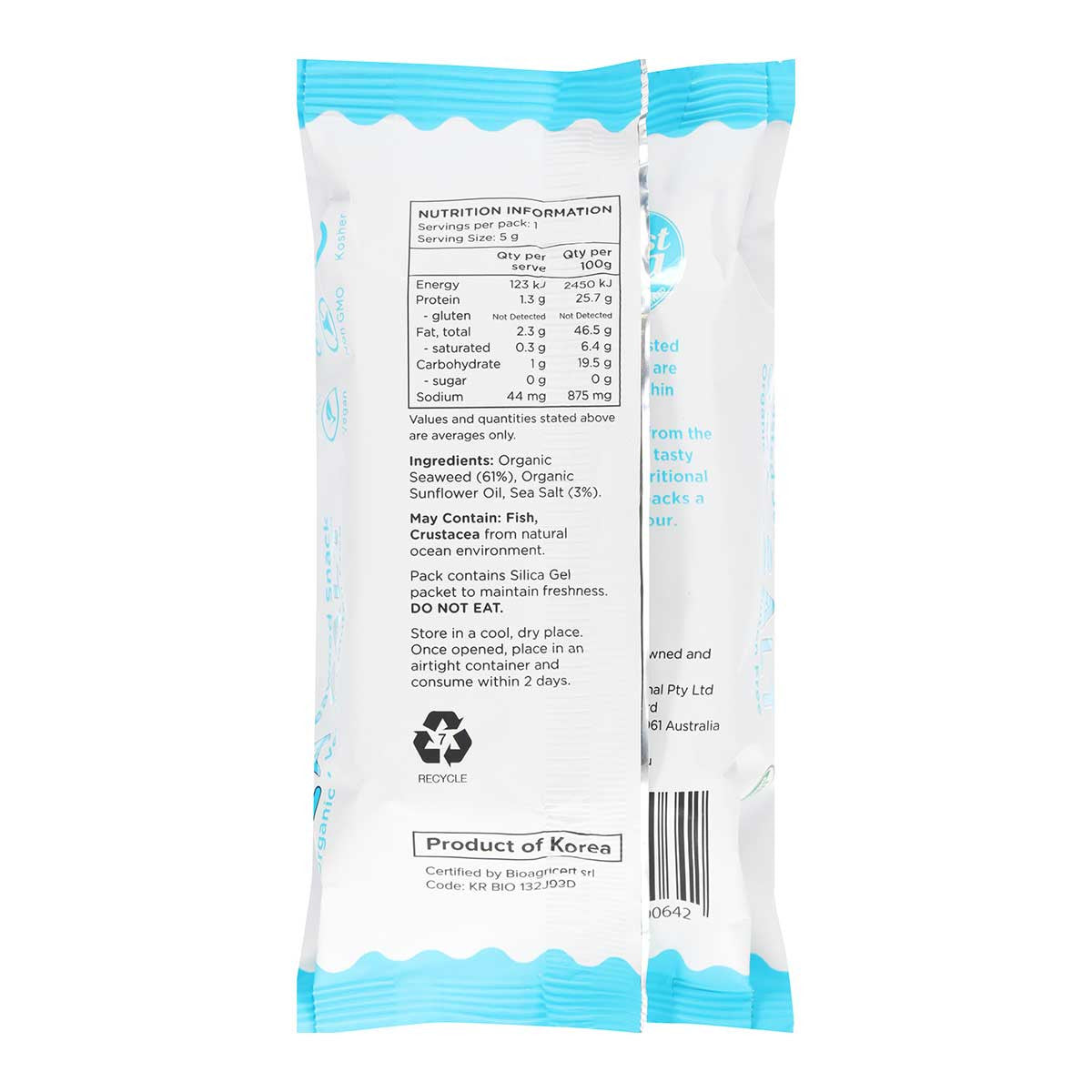 honest sea Roasted Seaweed Snack - Sea Salt _2