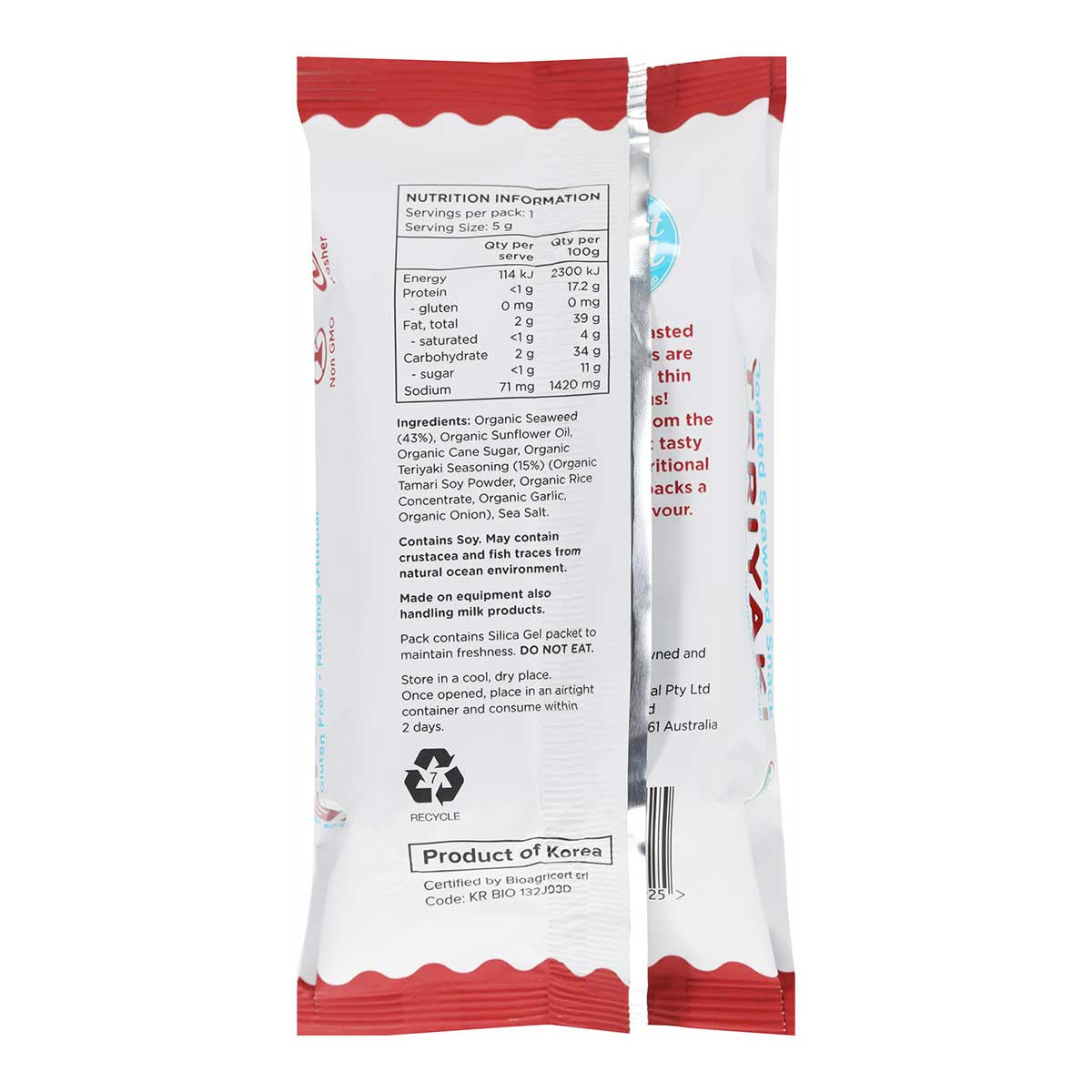 honest sea Roasted Seaweed Snack - Teriyaki _2