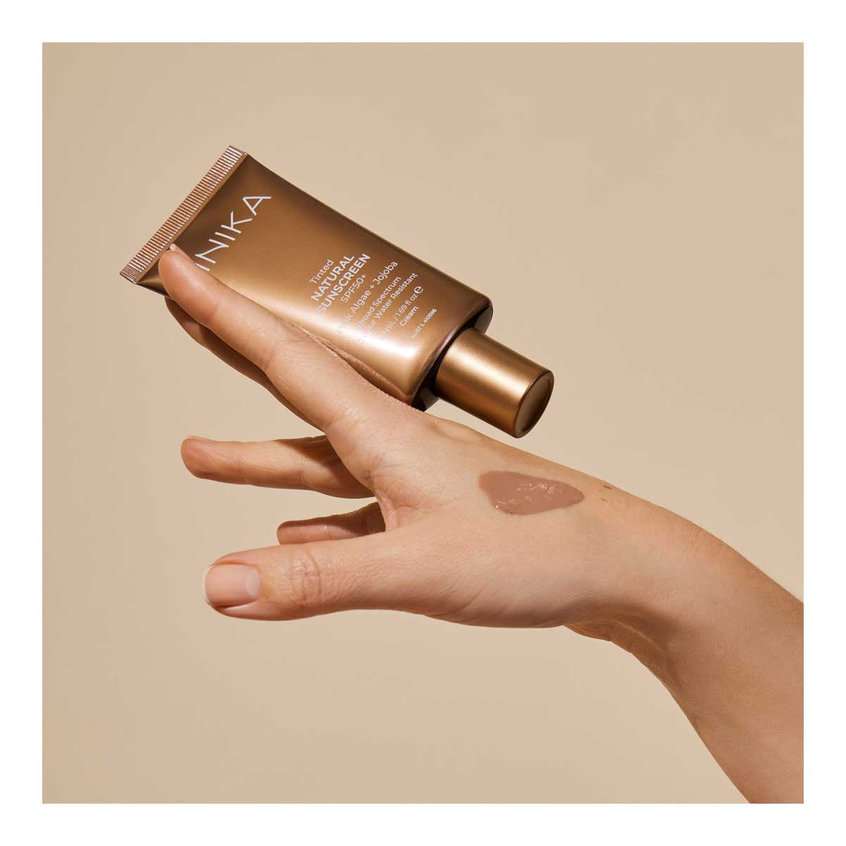 INIKA Organic Tinted Natural Sunscreen SPF50+ Pink Algae + Jojoba _2
