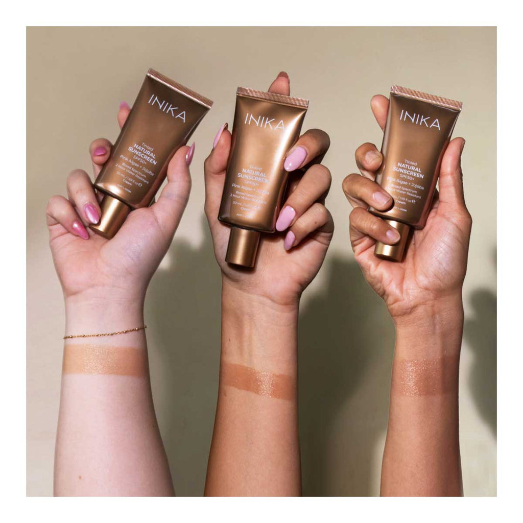 INIKA Organic Tinted Natural Sunscreen SPF50+ Pink Algae + Jojoba _5