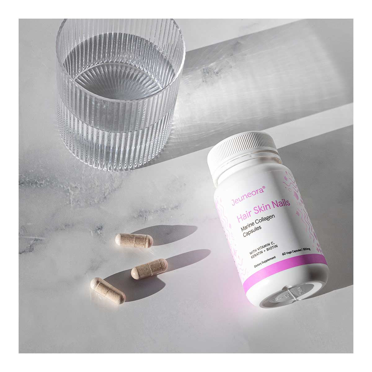 Jeuneora Hair Skin Nails Marine Collagen Capsules _2