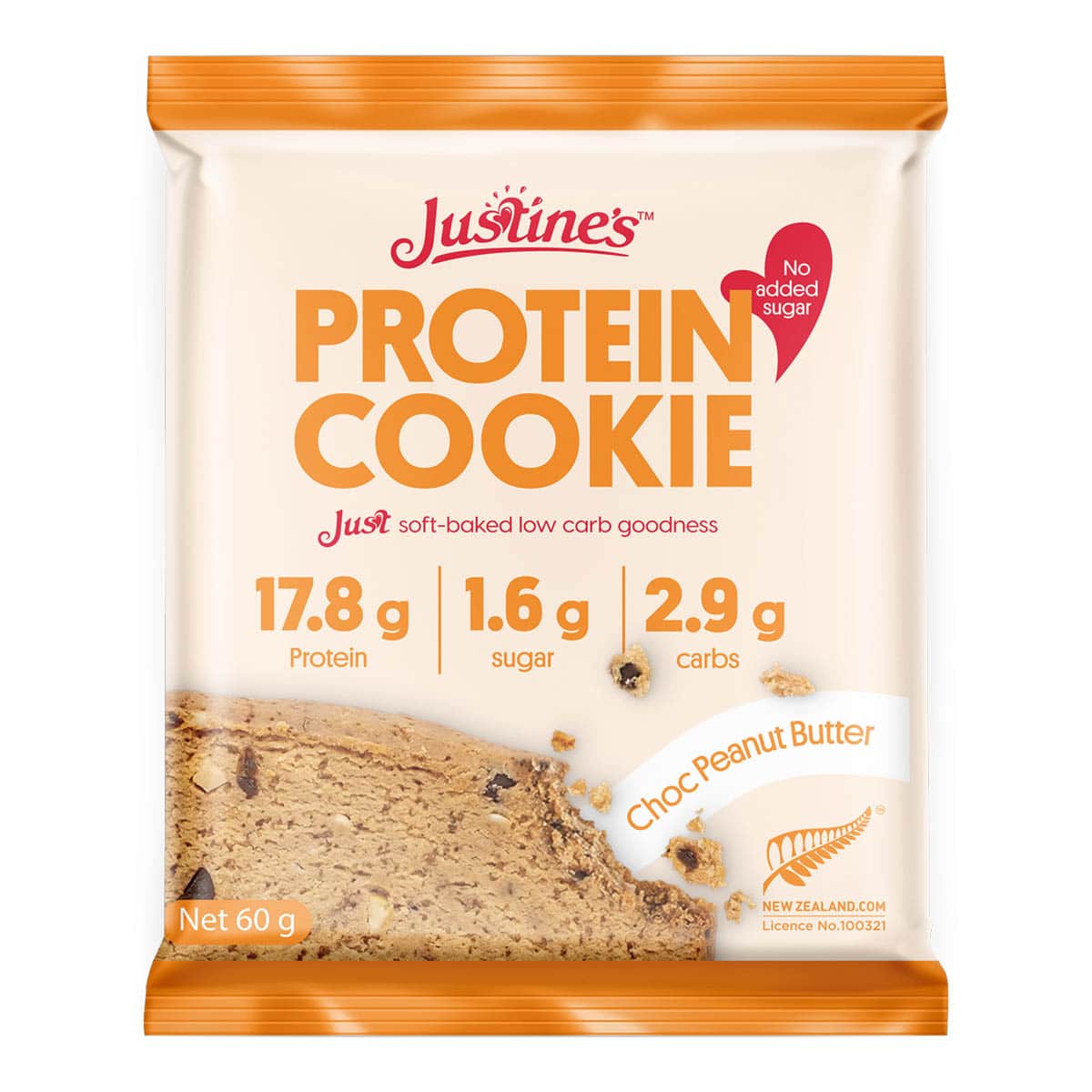 Justine's Peanut Butter Choc Chip Protein Cookie_1