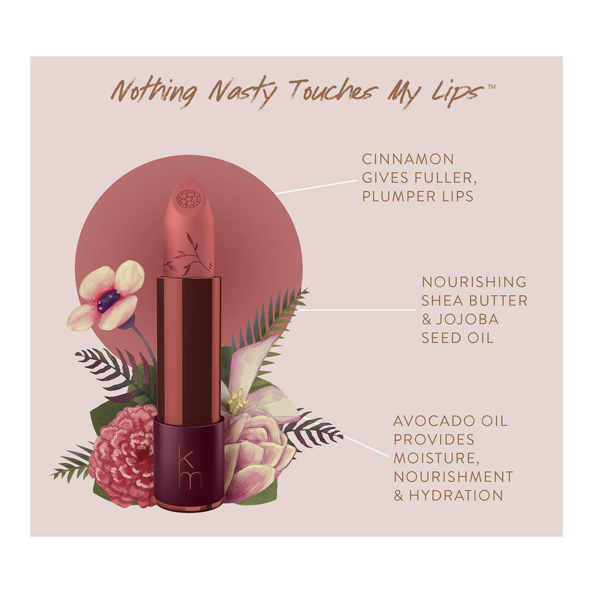 Karen Murrell Lipstick - Blushing Rose_4