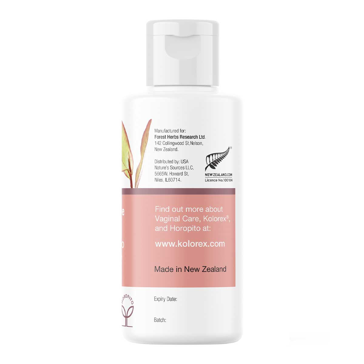 Kolorex product bottle with white cap on a white background.