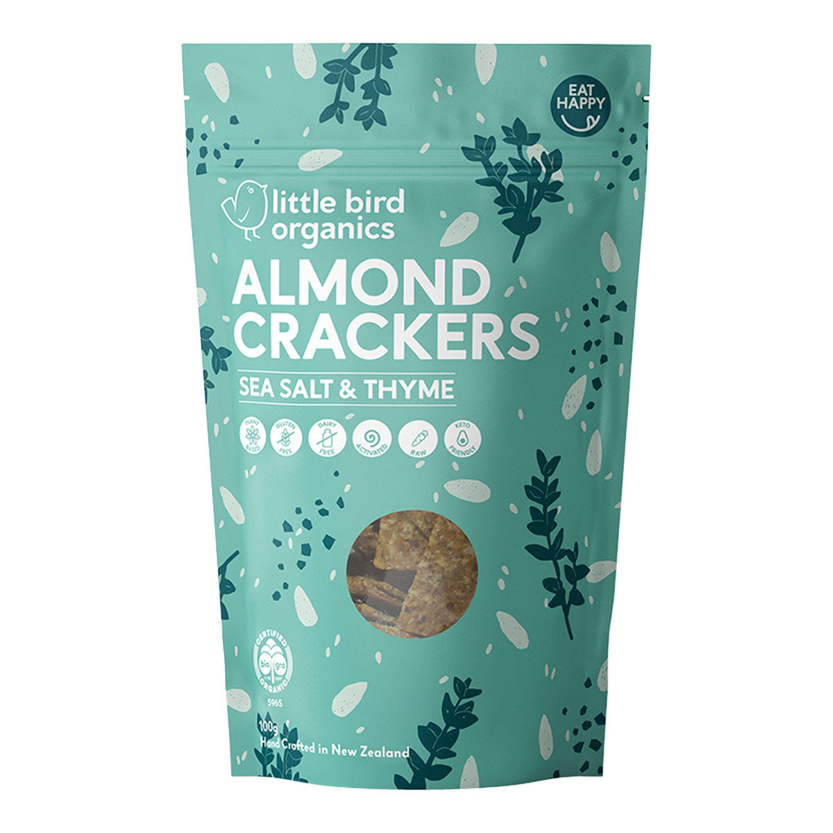 Little Bird Organics Almond Crackers - Sea Salt & Thyme _1