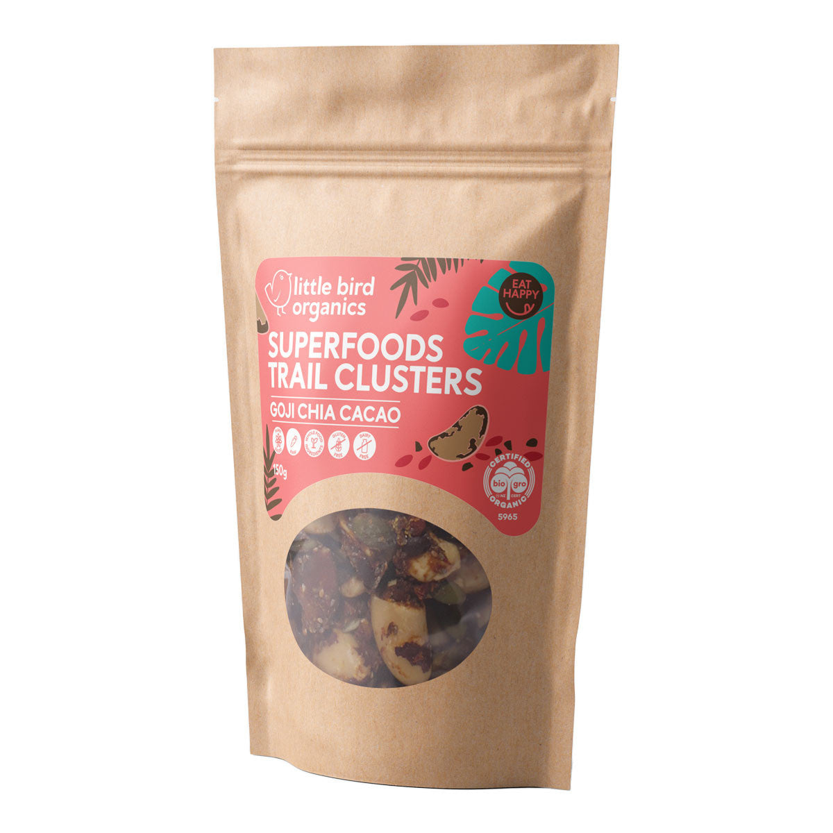 Little Bird Organics Superfoods Trail Clusters - Goji Chia Cacao_1