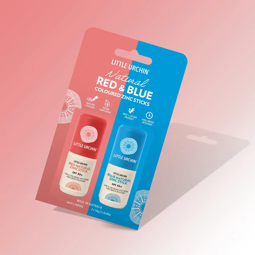 Red & Blue Natural Zinc Stick SPF 50+