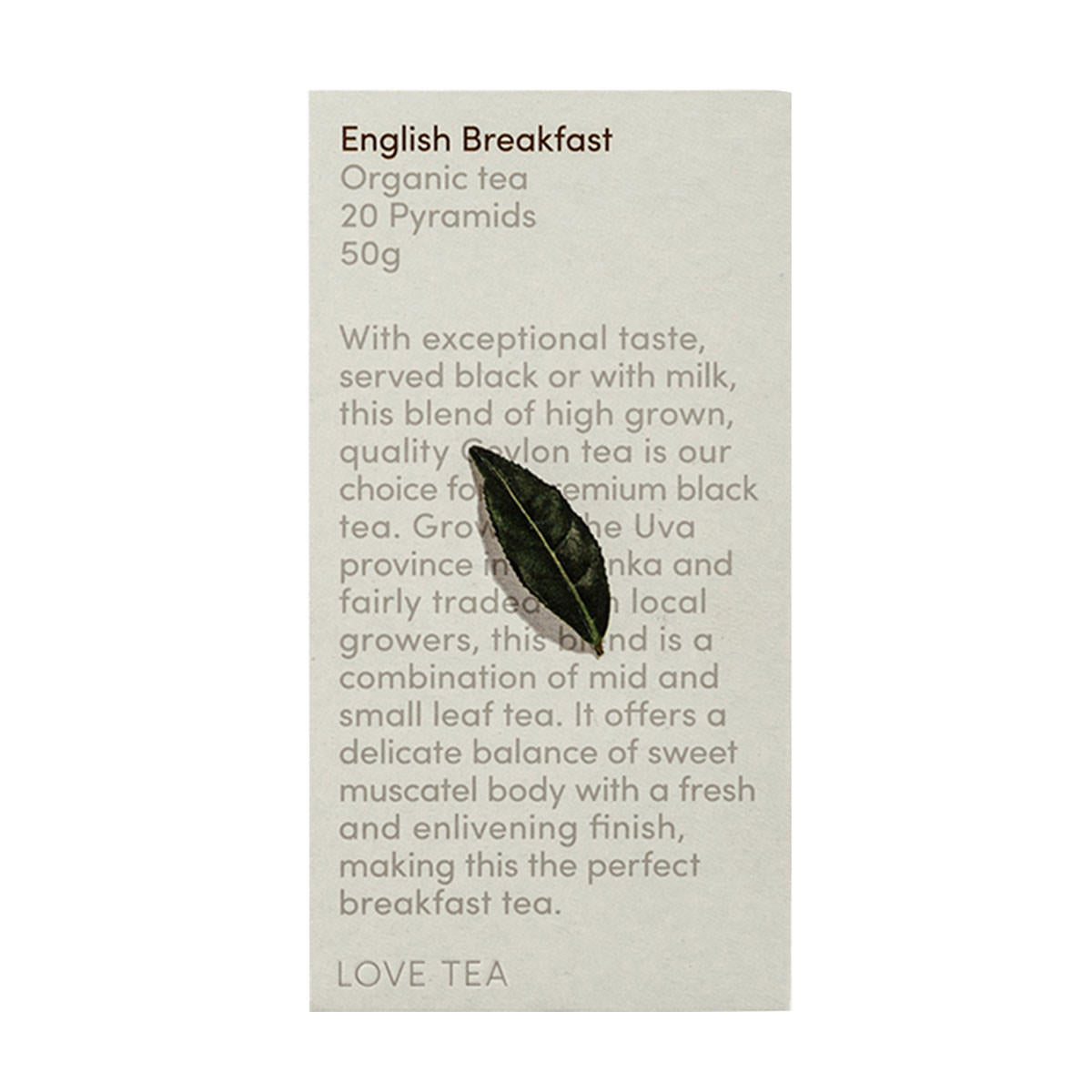 Love Tea English Breakfast Organic Tea_1