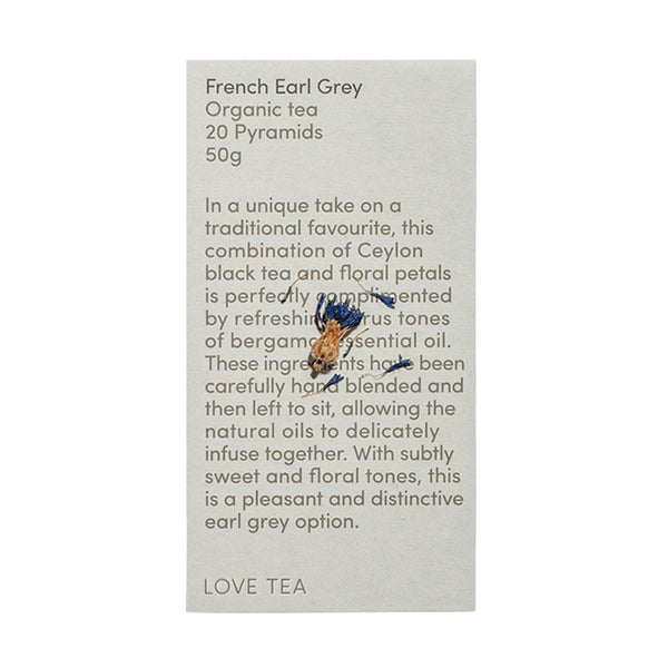 French Earl Grey Pyramid Tea Bags