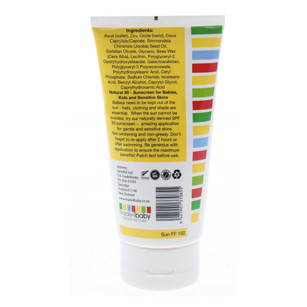 made4baby Natural Fragrance Free Sunscreen SPF 50+ _2